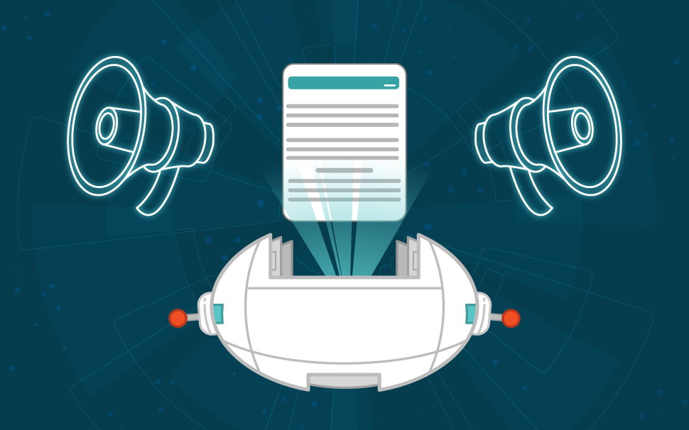 The image represents the power of content marketing