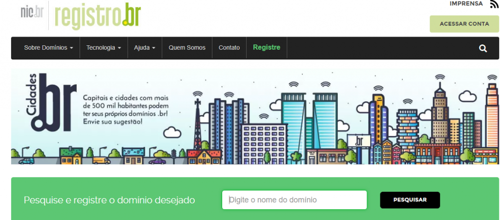 domínio para criar um blog