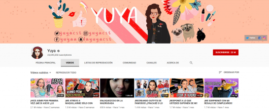 youtubers famosos canal de Yuya